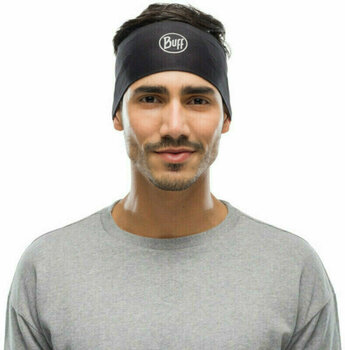 Cinta / Diadema para correr Buff CoolNet UV+ Headband Solid Black UNI Cinta / Diadema para correr - 3