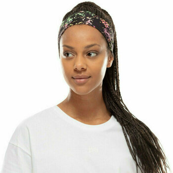 Løbe pandebånd Buff CoolNet UV+ Headband Slim Speckle Black UNI Løbe pandebånd - 2