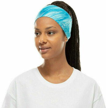 Pannband för löpning Buff Coolnet UV+ Tapered Headband Pixeline Turquoise UNI Pannband för löpning - 4