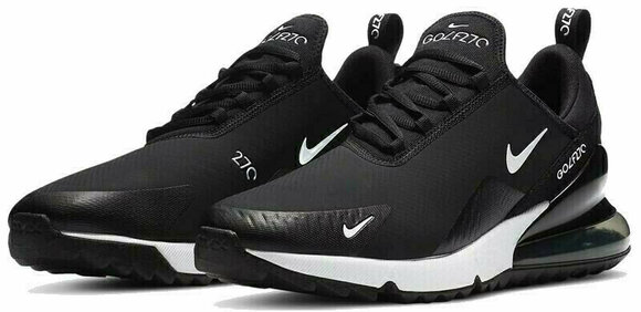 Moški čevlji za golf Nike Air Max 270 G Golf Shoes Black/White/Hot Punch 43 - 3