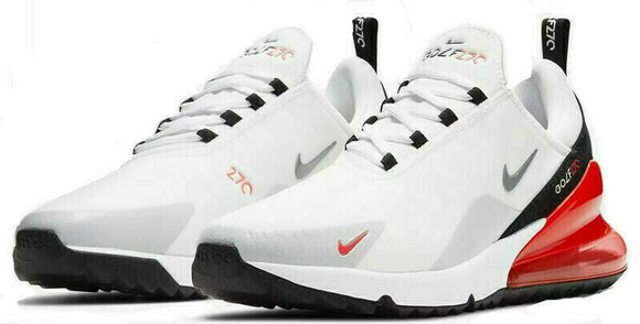Chaussures de golf pour hommes Nike Air Max 270 G Golf Shoes White/Cool Grey/Neutral Grey/Black 42,5 - 3