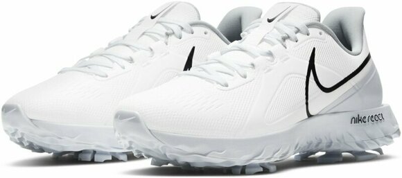 Męskie buty golfowe Nike React Infinity Pro White/Black/Mtlc Platinum 44 Męskie buty golfowe - 3