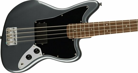 4-string Bassguitar Fender Squier Affinity Series Jaguar Bass Charcoal Frost Metallic - 3