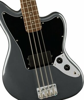 E-Bass Fender Squier Affinity Series Jaguar Bass Charcoal Frost Metallic - 4