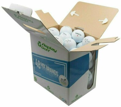 Piłka golfowa używana Replay Golf Mix Brands Lake Balls 48 Pack White - 2