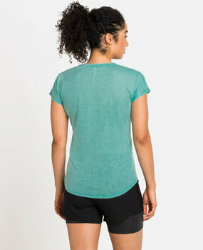Running t-shirt with short sleeves
 Odlo Millennium Linencool T-Shirt Jaded Melange XS Running t-shirt with short sleeves - 4