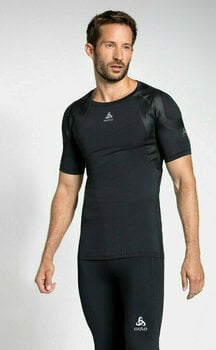 Ανδρικές Μπλούζες Τρεξίματος Kοντομάνικες Odlo Active Spine 2.0 T-Shirt Black XL Ανδρικές Μπλούζες Τρεξίματος Kοντομάνικες - 3