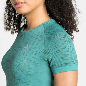 Running t-shirt with short sleeves
 Odlo Blackcomb Ceramicool T-Shirt Jaded/Space Dye XS Running t-shirt with short sleeves - 6