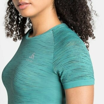 Chemise de course à manches courtes
 Odlo Blackcomb Ceramicool T-Shirt Jaded/Space Dye M Chemise de course à manches courtes - 6