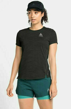 Running t-shirt with short sleeves
 Odlo Zeroweight Engineered Chill-Tec T-Shirt Black Melange XS Running t-shirt with short sleeves - 3
