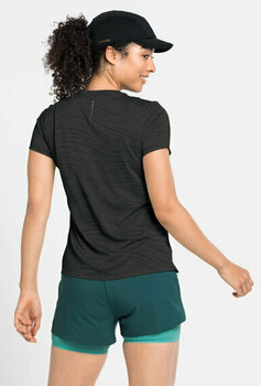 Тениска с къс ръкав за бягане
 Odlo Zeroweight Engineered Chill-Tec T-Shirt Black Melange XS Тениска с къс ръкав за бягане - 4