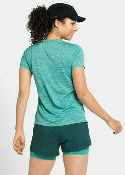 Tricou cu mânecă scurtă pentru alergare
 Odlo Zeroweight Engineered Chill-Tec T-Shirt Jaded Melange S Tricou cu mânecă scurtă pentru alergare - 4