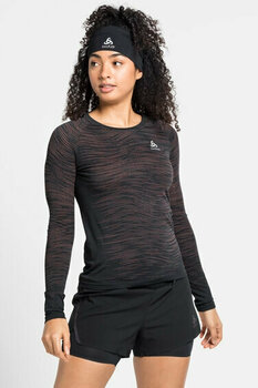 Majica za trčanje s dugim rukavom
 Odlo Blackcomb Ceramicool T-Shirt Black/Space Dye S Majica za trčanje s dugim rukavom - 3