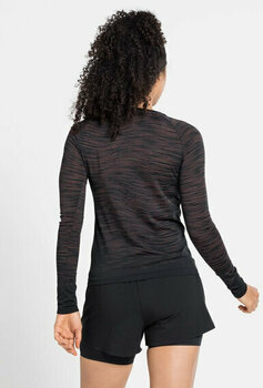 Majica za trčanje s dugim rukavom
 Odlo Blackcomb Ceramicool T-Shirt Black/Space Dye S Majica za trčanje s dugim rukavom - 4