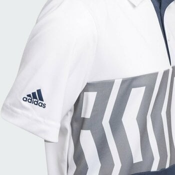 Camisa pólo Adidas Print Color Block White 13 - 14 Y Camisa pólo - 3