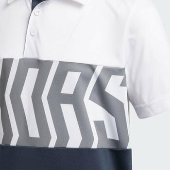 Camisa pólo Adidas Print Color Block White 13 - 14 Y Camisa pólo - 4