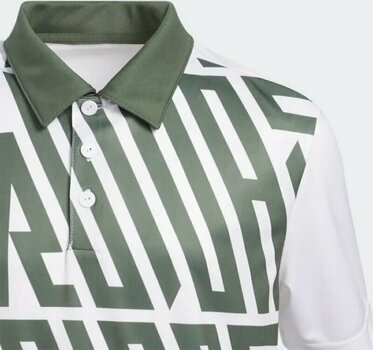 Polo Shirt Adidas Printed Green Oxide 13 - 14 Y Polo Shirt - 3