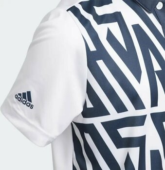 Chemise polo Adidas Printed Crew Navy 9 - 10 ans Chemise polo - 3