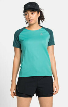 Běžecké tričko s krátkým rukávem
 Odlo Essential T-Shirt Jaded/Balsam S Běžecké tričko s krátkým rukávem - 3