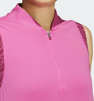 Polo Shirt Adidas Ultimate 365 Printed Sleeveless Screaming Pink XL Polo Shirt - 2