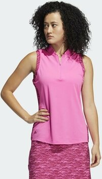 Polo Shirt Adidas Ultimate 365 Printed Sleeveless Screaming Pink XL Polo Shirt - 4