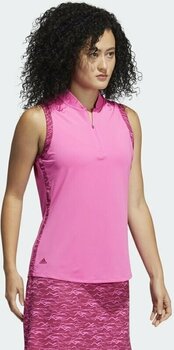 Polo Shirt Adidas Ultimate 365 Printed Sleeveless Screaming Pink XL Polo Shirt - 5
