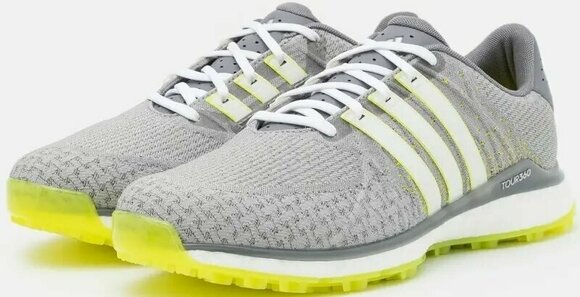Men's golf shoes Adidas Tour360 XT-SL Tex Grey Three/White/Acid Yellow 42 Men's golf shoes - 2