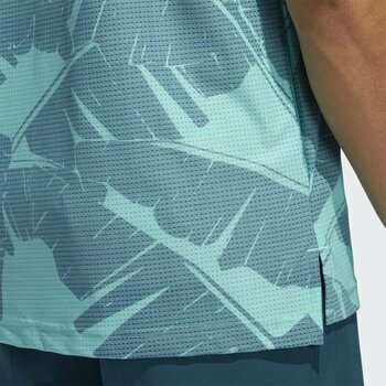 Polo majice Adidas Vibes Print Acid Mint/Wild Teal L Polo majice - 3