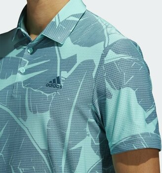 Polo trøje Adidas Vibes Print Acid Mint/Wild Teal 2XL Polo trøje - 2