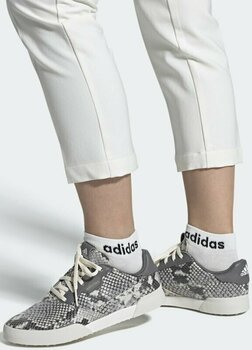Calçado de golfe para mulher Adidas W Adicross Retro Chal White/Grey Four/White 37 1/3 Calçado de golfe para mulher - 10