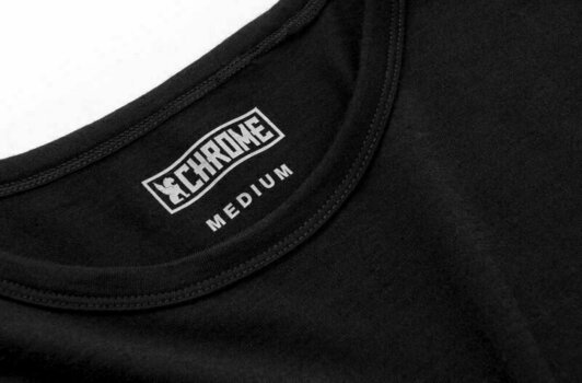 T-shirt de exterior Chrome Merino SS Black M T-Shirt - 2
