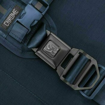 Wallet, Crossbody Bag Chrome Mini Metro Navy Blue Tonal Crossbody Bag - 5