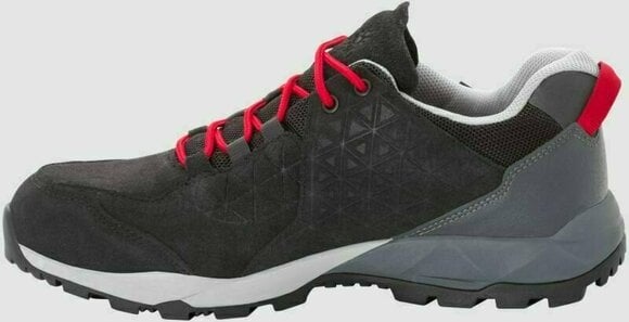 Mens Outdoor Shoes Jack Wolfskin Cascade Hike LT Texapore Low Black/Red 42,5 Mens Outdoor Shoes - 2