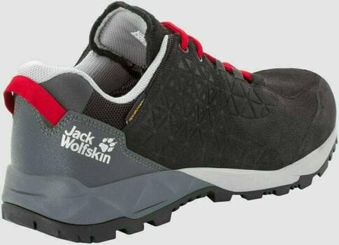 Mens Outdoor Shoes Jack Wolfskin Cascade Hike LT Texapore Low Black/Red 42,5 Mens Outdoor Shoes - 3