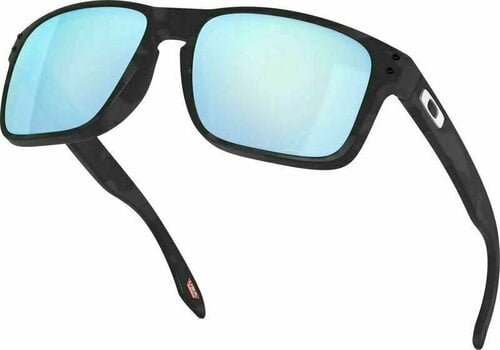 Lifestyle Glasses Oakley Holbrook 9102T955 Matte Black Camo/Prizm Deep Water Polarized Lifestyle Glasses (Just unboxed) - 6