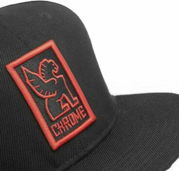 Hattukorkki Chrome Baseball Cap Musta-Red UNI Hattukorkki - 3