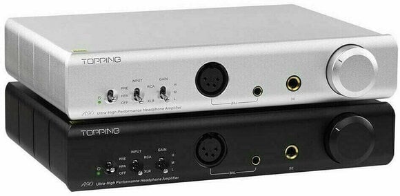 Pré-amplificador de auscultadores Hi-Fi Topping Audio A90 Preto - 2