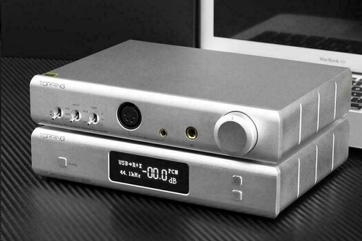 Hi-Fi Студио усилвател за слушалки Topping Audio A90 Silver - 4