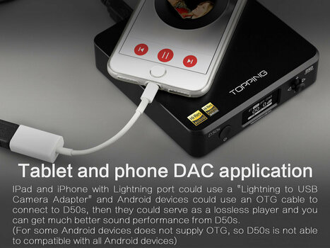 Hi-Fi DAC & ADC Interface Topping Audio D50s Black - 9