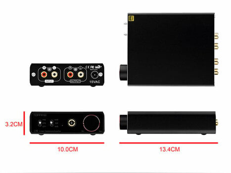 Pré-amplificador de auscultadores Hi-Fi Topping Audio L30 Silver - 4