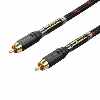 Cable de audio Hi-Fi Topping Audio TCR2-25RCA Negro Cable de audio Hi-Fi - 4