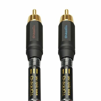 Cable de audio Hi-Fi Topping Audio TCR2-25RCA Negro Cable de audio Hi-Fi - 5