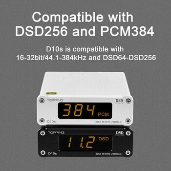 Hi-Fi DAC &amp; ADC-liitäntä Topping Audio D10s Musta - 6