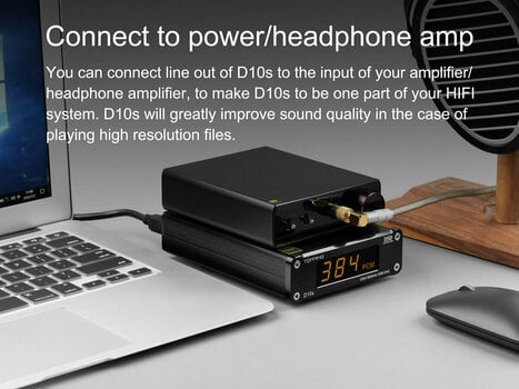 Interfață DAC și ADC Hi-Fi Topping Audio D10s Negru - 8