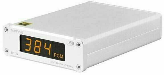 Hi-Fi ЦАП и ADC интерфейс Topping Audio D10s Silver - 2