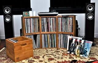 Doboz LP lemezekhez Music Box Designs 12" Vinyl Record Storage Doboz LP lemezekhez Oiled Oak - 5