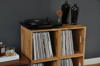 Doboz LP lemezekhez Music Box Designs 12" Vinyl Record Storage Doboz LP lemezekhez Oiled Oak - 4