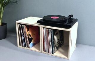 Doboz LP lemezekhez Music Box Designs Plywood LP Storage Doboz LP lemezekhez Birch - 1