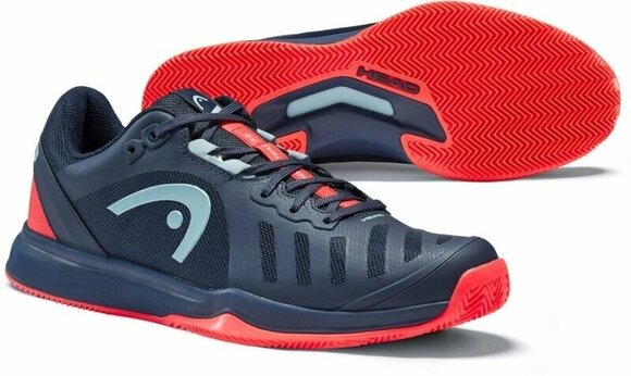 Men´s Tennis Shoes Head Sprint Team 3.0 2021 Dress Blue/Neon Red 45 Men´s Tennis Shoes - 5