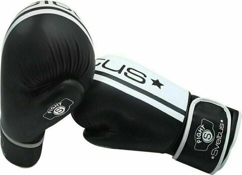 Box und MMA-Handschuhe Sveltus Challenger Boxing Gloves Black/White 12 oz - 2